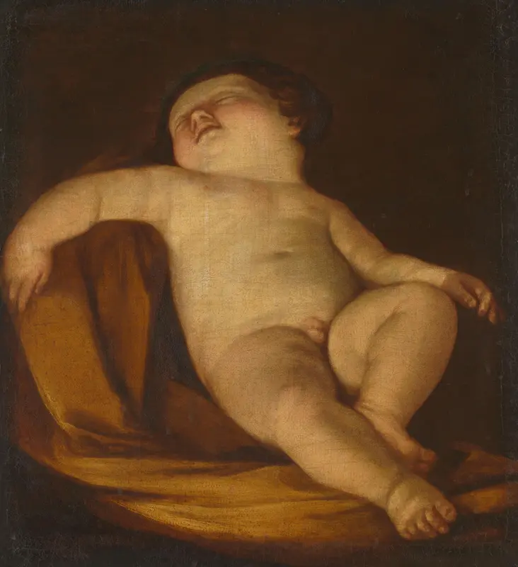 Sleeping Putto Wall Art by Unknown - High-Resolution Digital Print