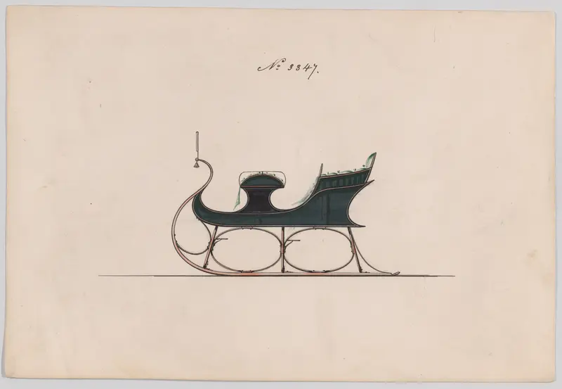 Sleigh #3347 Wall Art by Brewster & Co. - High-Resolution Digital Print
