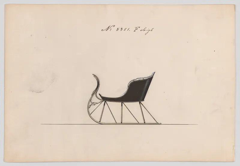 Sleigh #3351 F Wall Art by Brewster & Co. - High-Resolution Digital Print