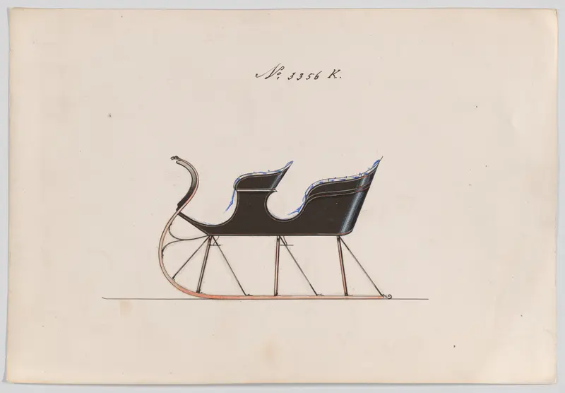 Sleigh #3356 Wall Art by Brewster & Co. - High-Resolution Digital Print