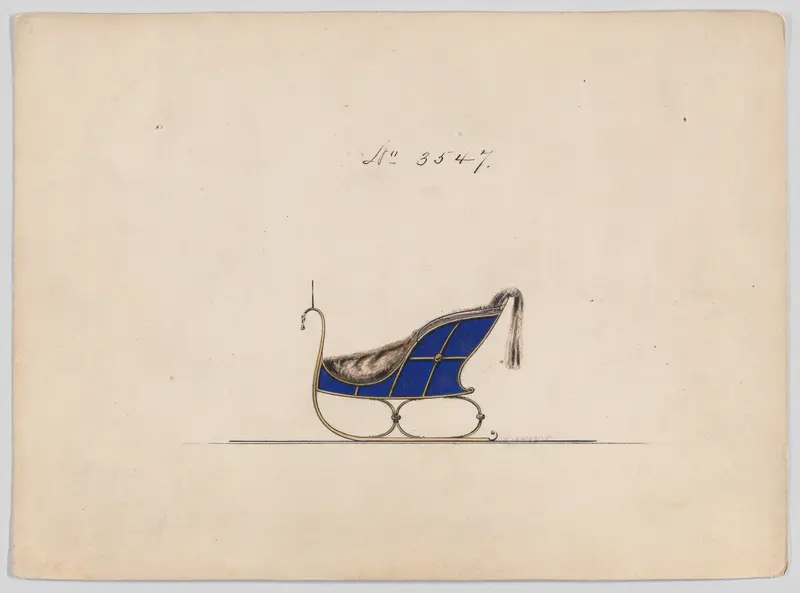 Sleigh #3547 Wall Art by Brewster & Co. - High-Resolution Digital Print