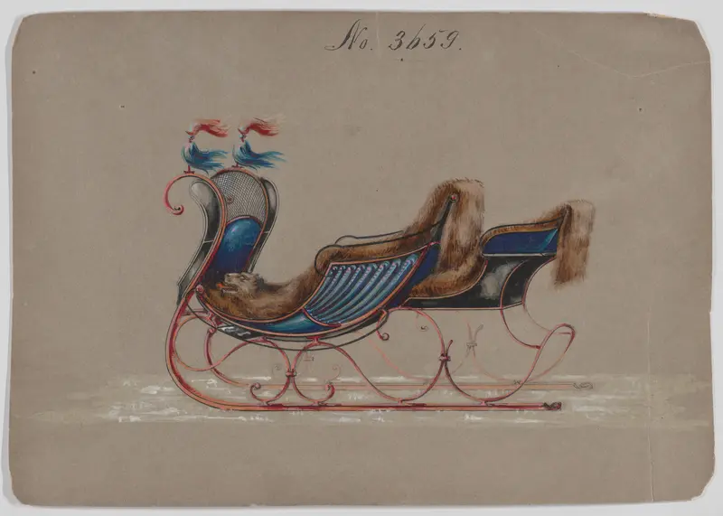 Sleigh #3659 Wall Art by Brewster & Co. - High-Resolution Digital Print