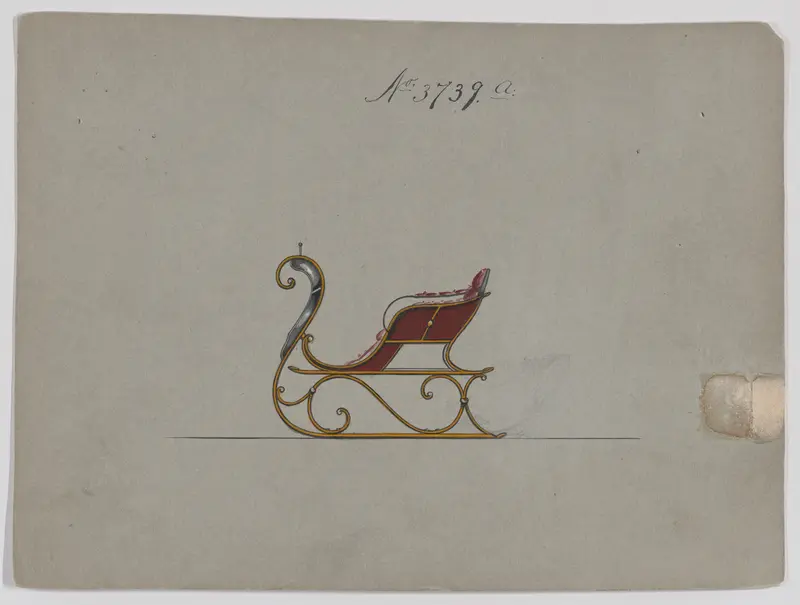 Sleigh #3739a Wall Art by Brewster & Co. - High-Resolution Digital Print
