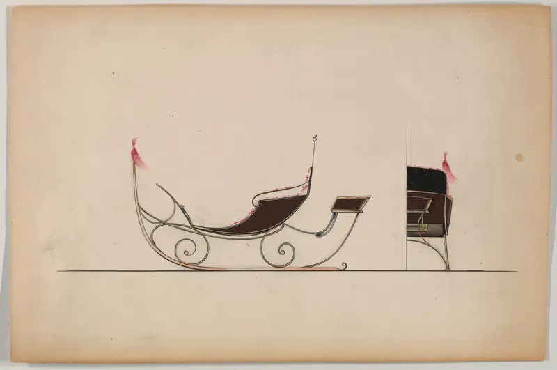 Sleigh with rumble seat (unnumbered) Wall Art by Brewster & Co. - High-Resolution Digital Print