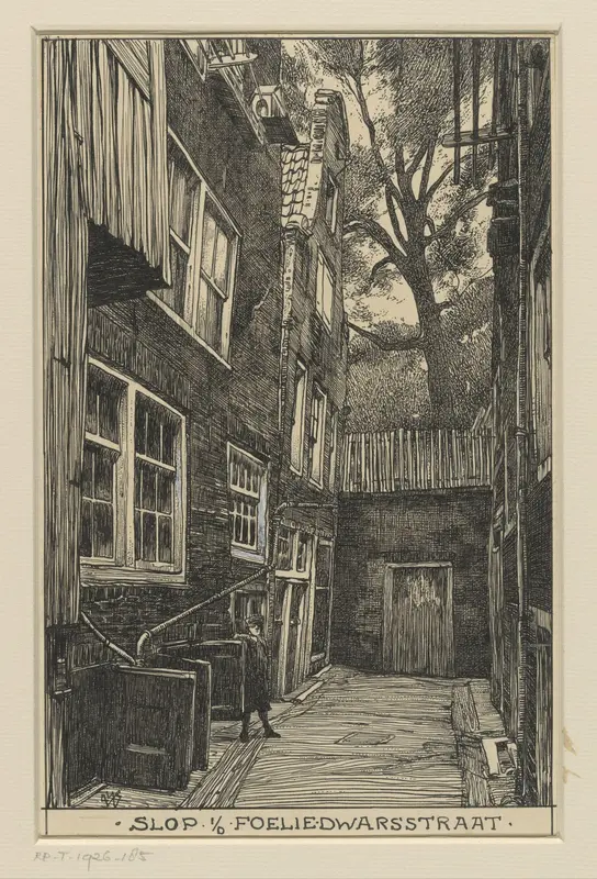 Slop in de Foelie Dwarsstraat te Amsterdam Wall Art by Willem Wenckebach - High-Resolution Digital Print