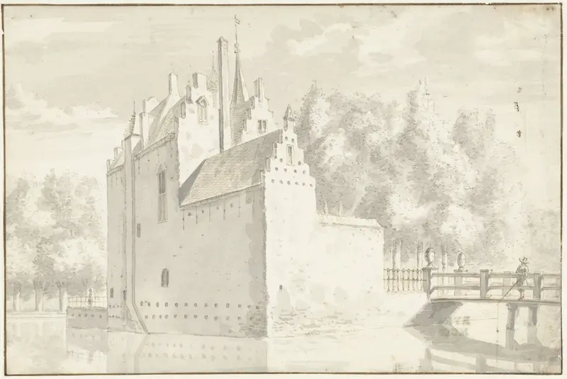 Slot Abtspoel bij Oegstgeest Wall Art by Abraham de Haen (II) - High-Resolution Digital Print