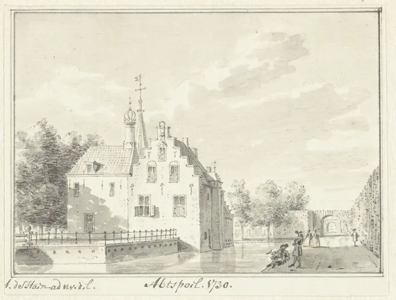 Slot Abtspoel Wall Art by Abraham de Haen (II) - High-Resolution Digital Print