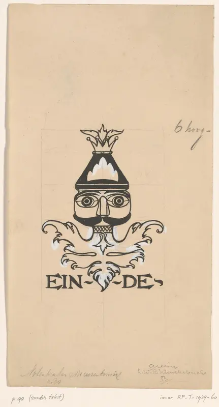 Sluitvignet met het hoofd van de Notenkraker Wall Art by Unknown - High-Resolution Digital Print