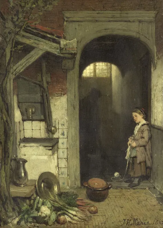 Small Courtyard Wall Art by Unknown - High-Resolution Digital Print