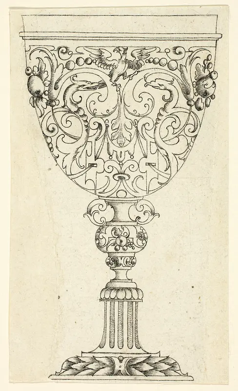 Small Drinking Goblet Wall Art by Paul Flindt - High-Resolution Digital Print