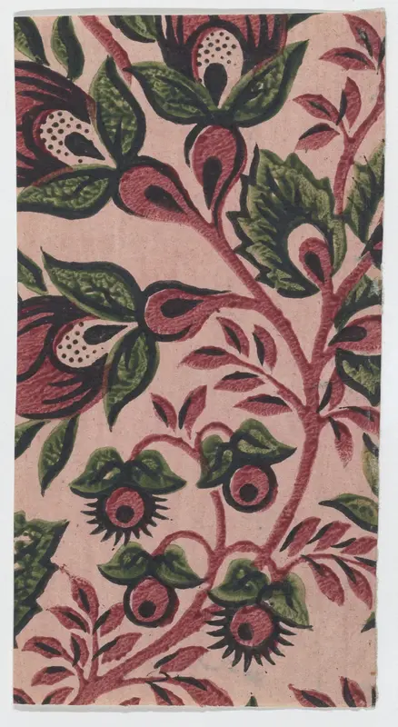 Small sheet with overall floral pattern Wall Art by Anonymous - High-Resolution Digital Print