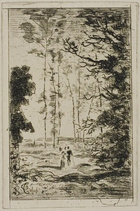 Small Vertical Landscape Wall Art by Félix Hilaire Buhot - High-Resolution Digital Print