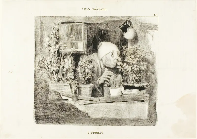 Smell, plate 38 from Types Parisiens