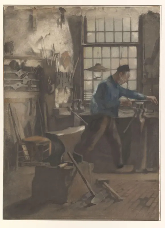 Smid in zijn smidse Wall Art by Willem Witsen - High-Resolution Digital Print