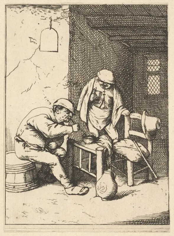 Smoker and Drinker Wall Art by Adriaen van Ostade - High-Resolution Digital Print