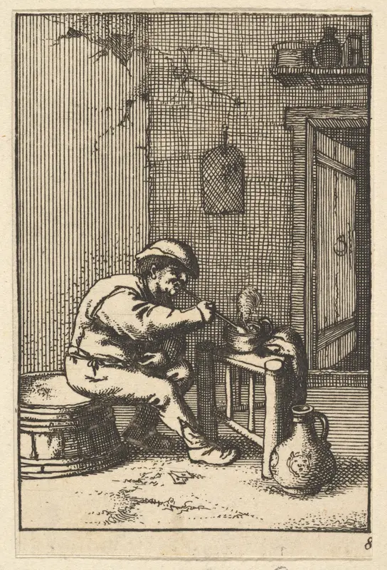 Smoker (copy) Wall Art by Adriaen van Ostade - High-Resolution Digital Print