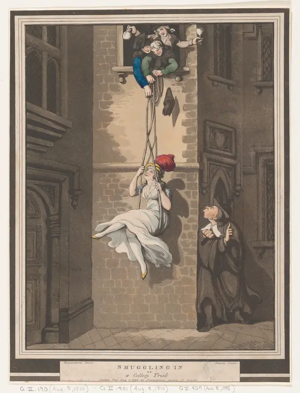 Smuggling In, or A College Trick Wall Art by Heinrich Joseph Schütz - High-Resolution Digital Print