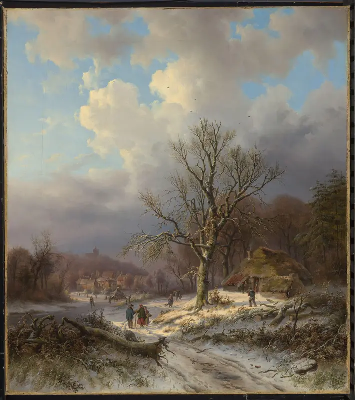 Sneeuwlandschap Wall Art by Alexander Joseph Daiwaille - High-Resolution Digital Print