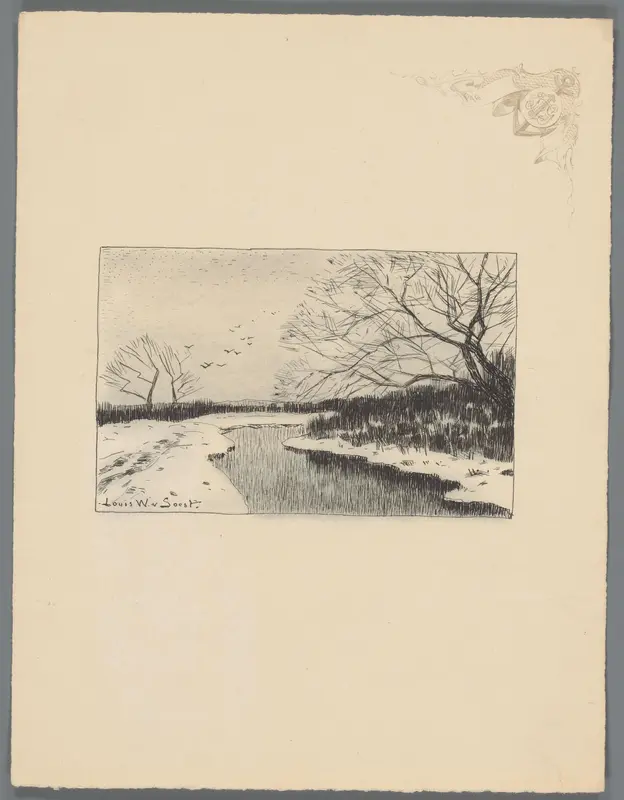 Sneeuwlandschap Wall Art by Unknown - High-Resolution Digital Print