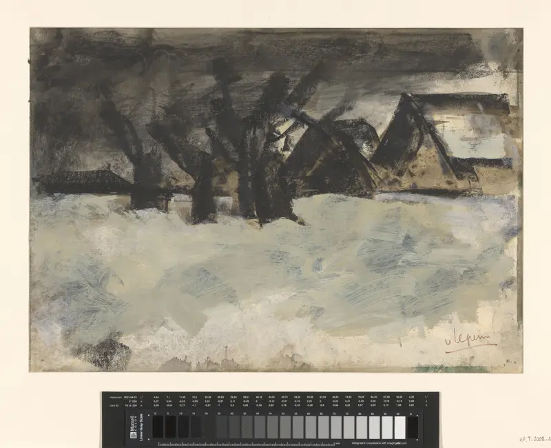 Sneeuwlandschap met bomen Wall Art by Unknown - High-Resolution Digital Print