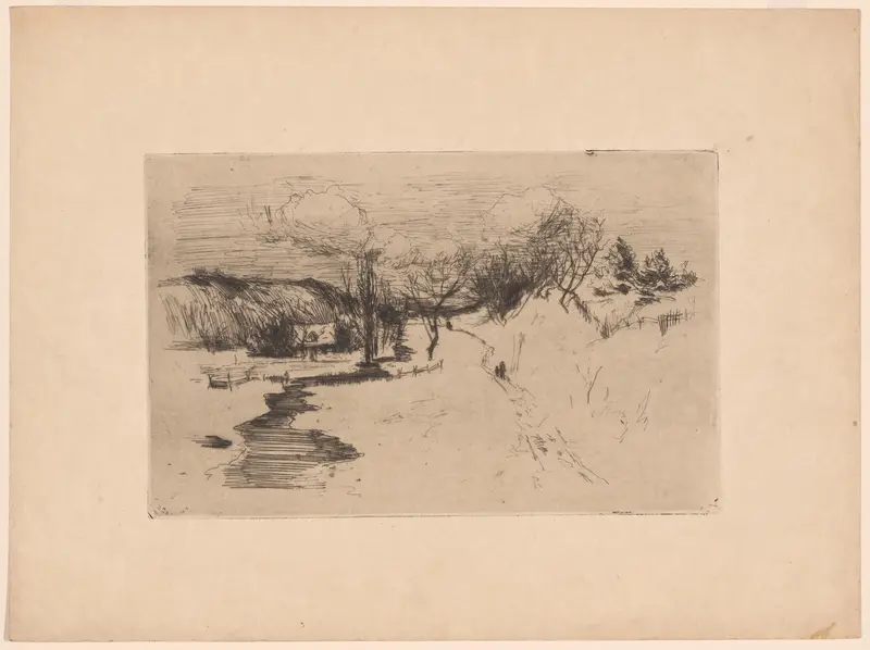 Snow Landscape Wall Art by John Henry Twachtman - High-Resolution Digital Print