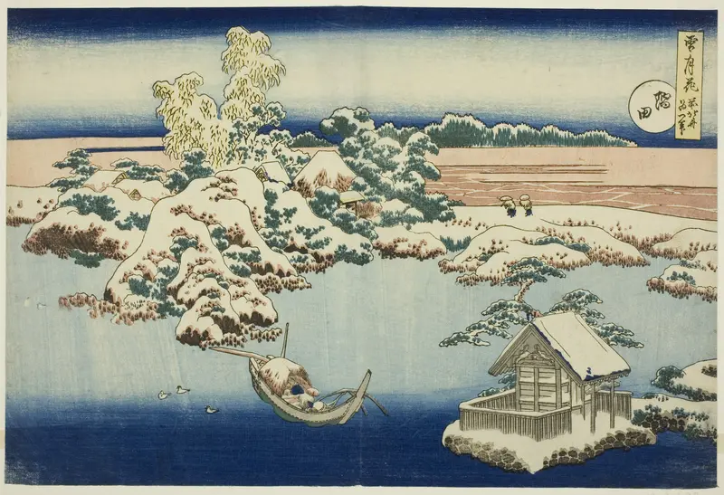 Snow on the Sumida River, from the series, Snow, Moon, and Flowers