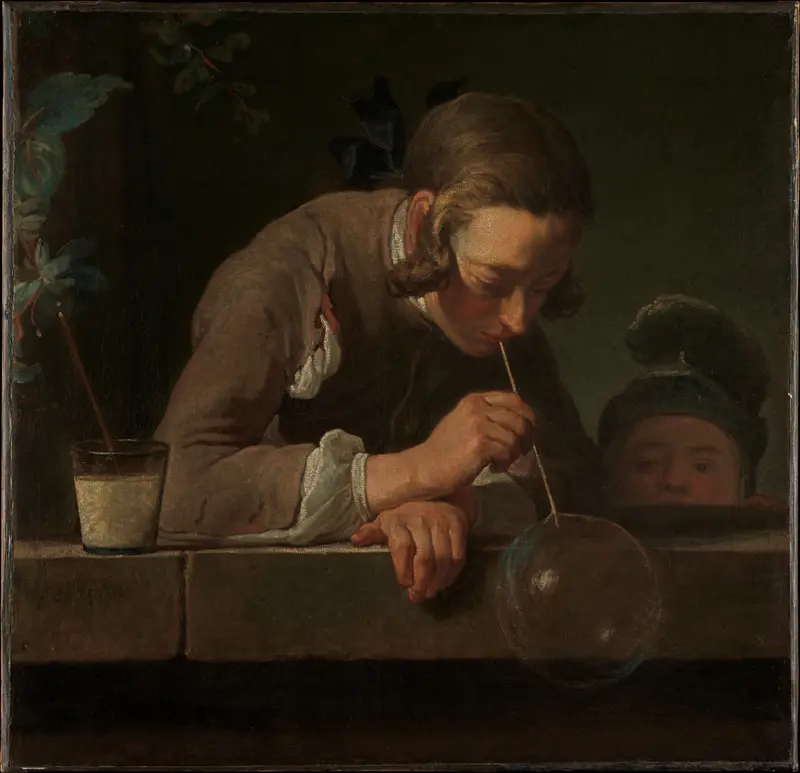 Soap Bubbles Wall Art by Jean Siméon Chardin - High-Resolution Digital Print