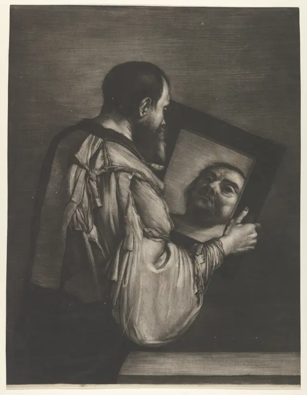 Socrates Looking in a Mirror Wall Art by Bernard Vaillant - High-Resolution Digital Print