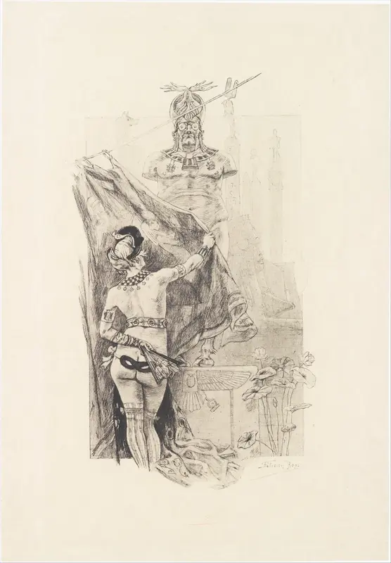 Sodom's Modesty Wall Art by Félicien Rops - High-Resolution Digital Print
