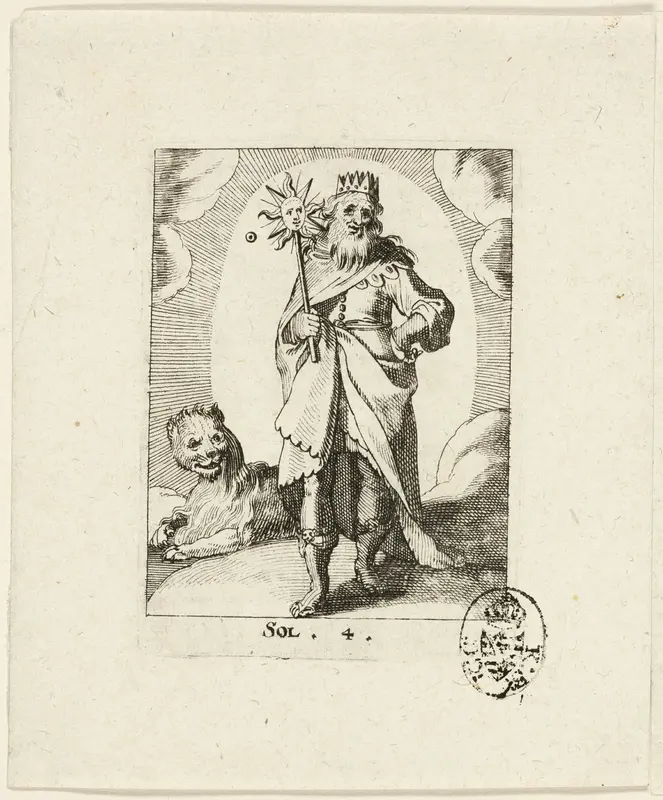 Sol, plate four from Der VII Planeten Wall Art by Conrad Meyer - High-Resolution Digital Print