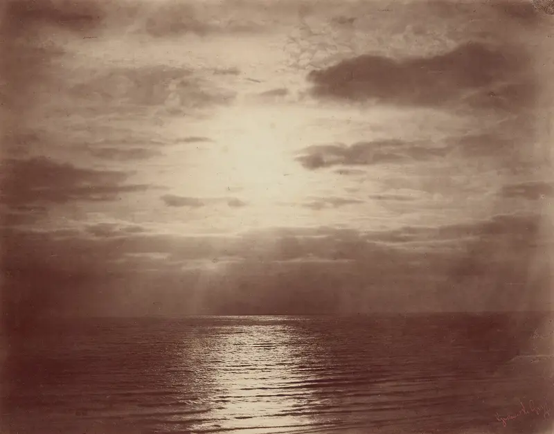 Solar Effect in the Clouds-Ocean Wall Art by Gustave Le Gray - High-Resolution Digital Print