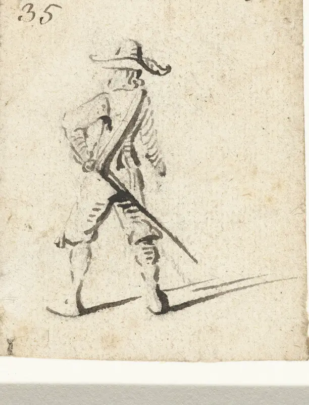 Soldaat, van achteren Wall Art by Unknown - High-Resolution Digital Print