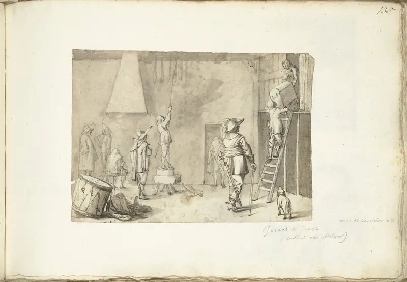 Soldaten in een garnizoen Wall Art by Gerard ter Borch (I) - High-Resolution Digital Print