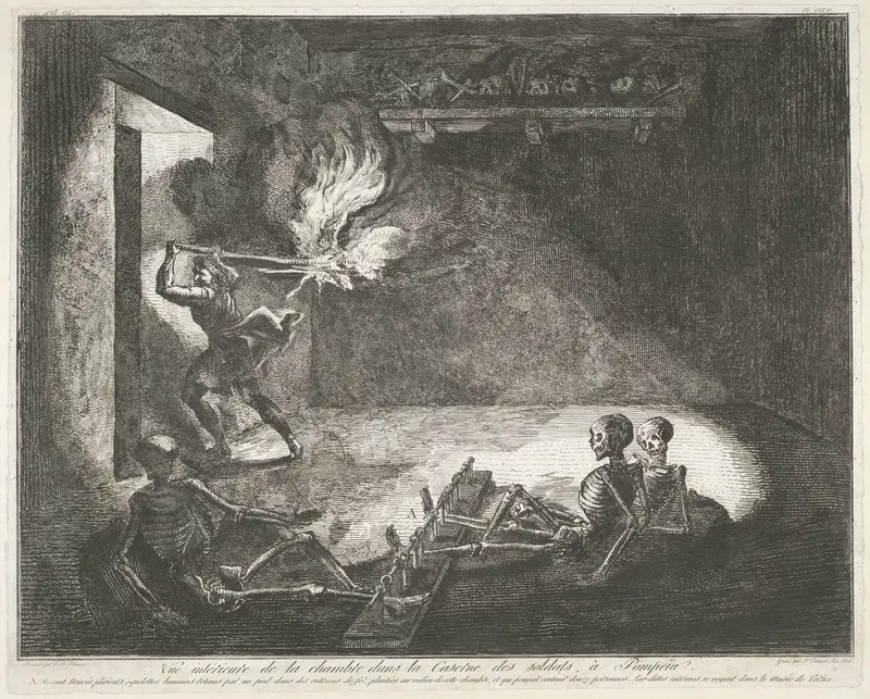 Soldatenkazerne te Pompeï Wall Art by Unknown - High-Resolution Digital Print