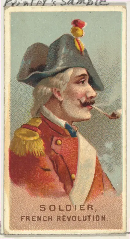 Soldier, French Revolution, from World's Smokers series (N33) for Allen & Ginter Cigarettes Wall Art by Allen & Ginter - High-Resolution Digital Print