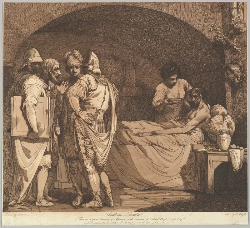 Soldier's Death, from "The Life and Death of a Soldier" Wall Art by Robert Blyth - High-Resolution Digital Print