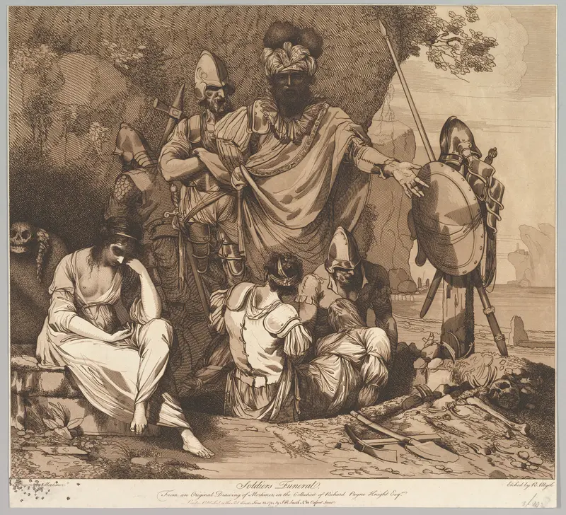 Soldier's Funeral from "The Life and Death of a Soldier" Wall Art by Robert Blyth - High-Resolution Digital Print