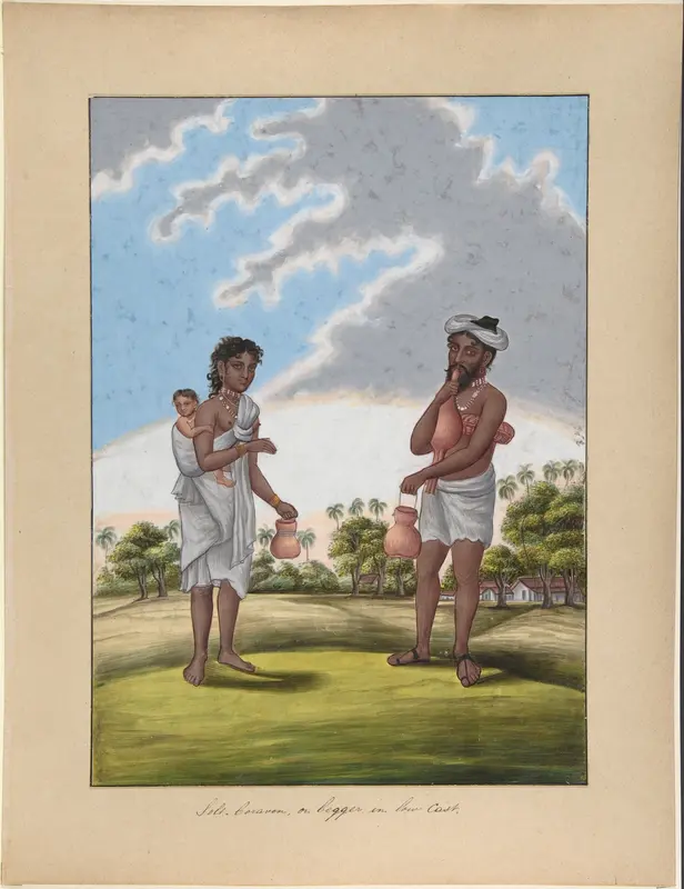 Solf-Coraven, or Beggar, from Indian Trades and Castes Wall Art by Anonymous, Indian, 19th century - High-Resolution Digital Print