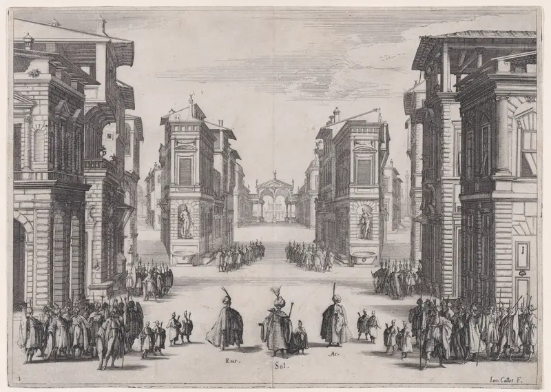Soliman, 1er Act, from "Soliman" Wall Art by Jacques Callot - High-Resolution Digital Print