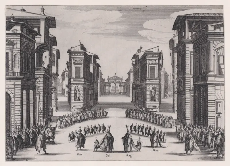 Soliman 2.e Acte, from "Soliman" Wall Art by Jacques Callot - High-Resolution Digital Print