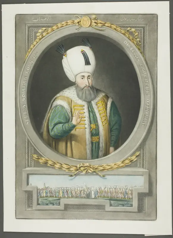 Soliman Kahn I, from Portraits of the Emperors of Turkey Wall Art by John Young - High-Resolution Digital Print