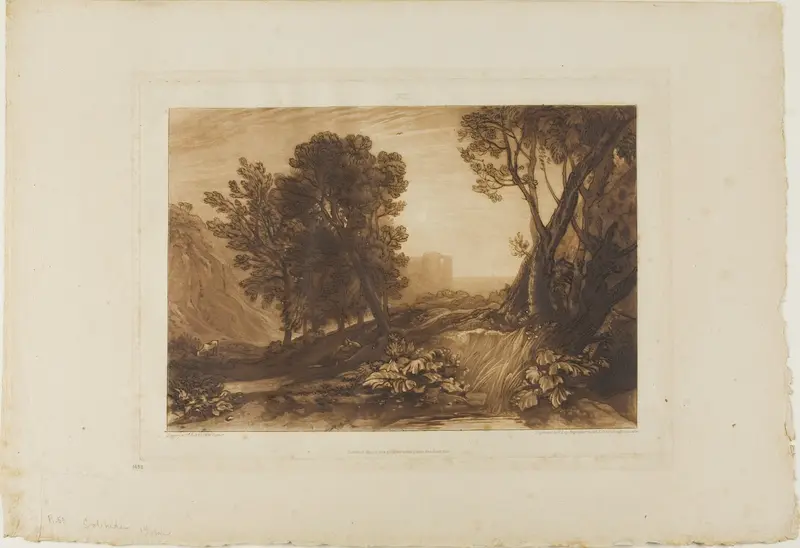 Solitude, plate 53 from Liber Studiorum Wall Art by Joseph Mallord William Turner - High-Resolution Digital Print