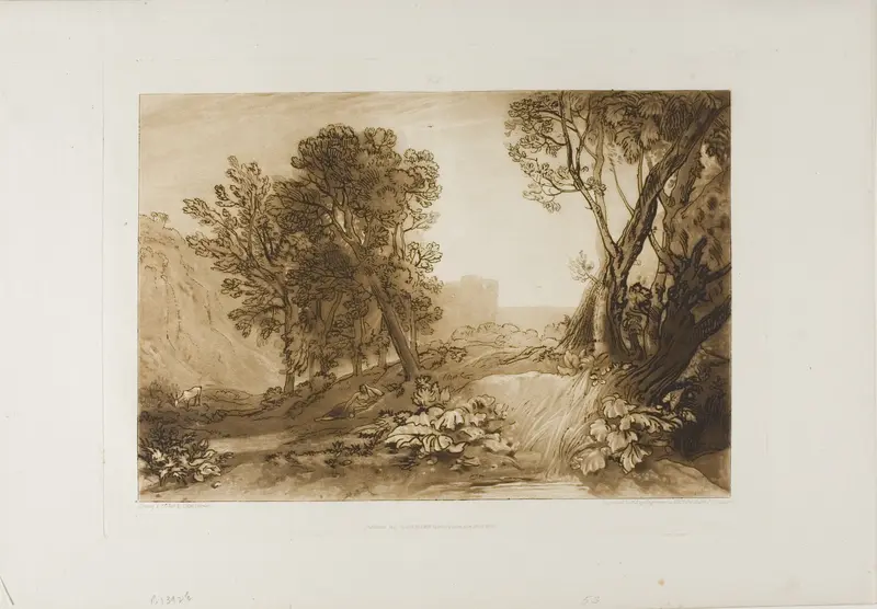 Solitute, plate 53 from Liber Studiorum Wall Art by Joseph Mallord William Turner - High-Resolution Digital Print