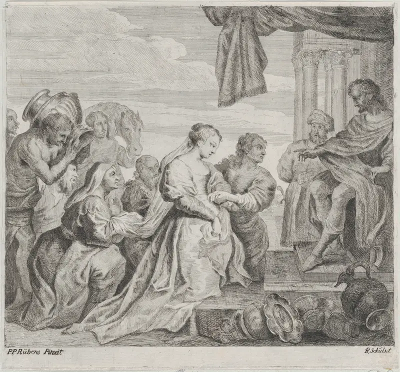 Solomon and the Queen of Sheba Wall Art by Philip Spruyt - High-Resolution Digital Print