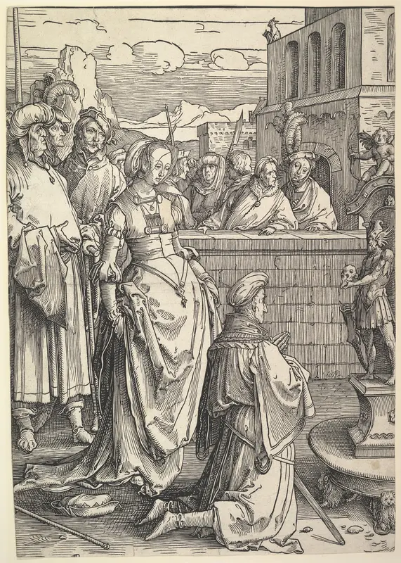 Solomon Worshiping an Idol Wall Art by Lucas van Leyden - High-Resolution Digital Print