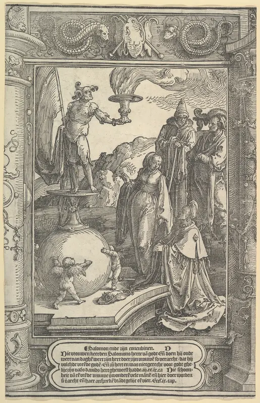 Solomon's Idolatry [I Kings, 11:1-8] Wall Art by Lucas van Leyden - High-Resolution Digital Print