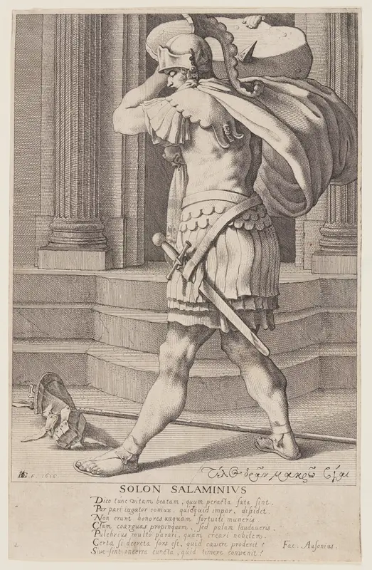 Solon Salaminius, from Seven Wise Men of Greece Wall Art by Jacques de Gheyn, III - High-Resolution Digital Print