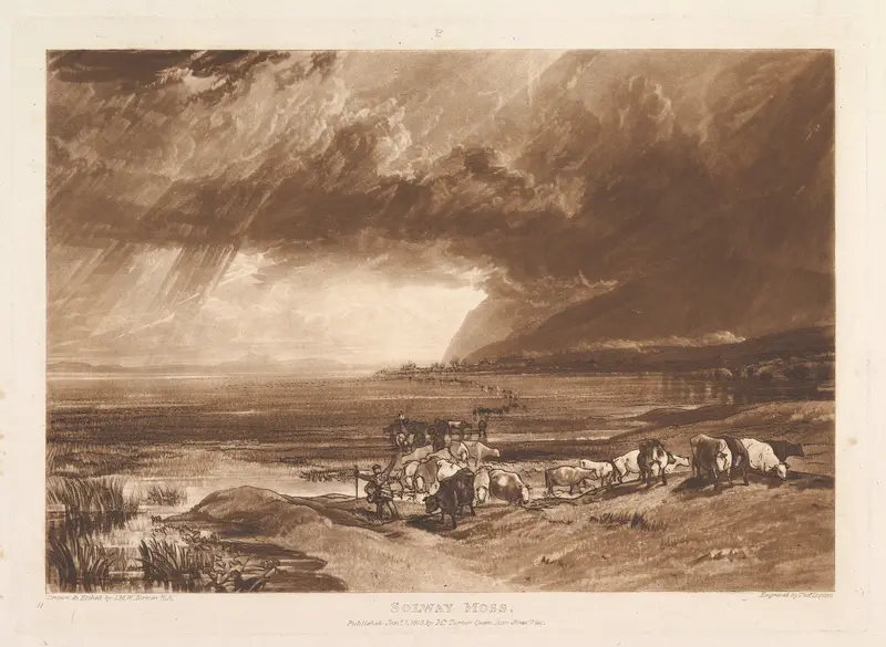 Solway Moss (Liber Studiorum, part XI, plate 52) Wall Art by Joseph Mallord William Turner - High-Resolution Digital Print
