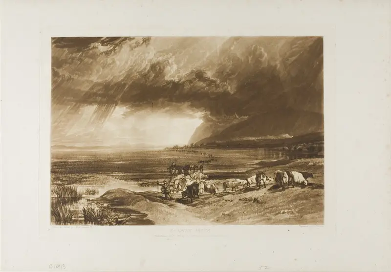 Solway Moss, plate 52 from Liber Studiorum Wall Art by Joseph Mallord William Turner - High-Resolution Digital Print
