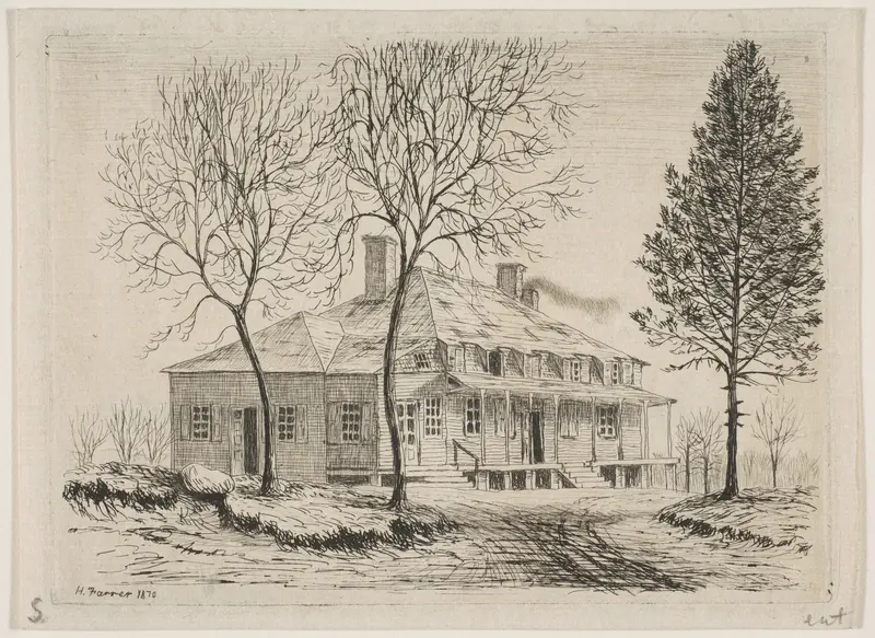 Somerindyck House, from "Scenes of Old New York" Wall Art by Henry Farrer - High-Resolution Digital Print